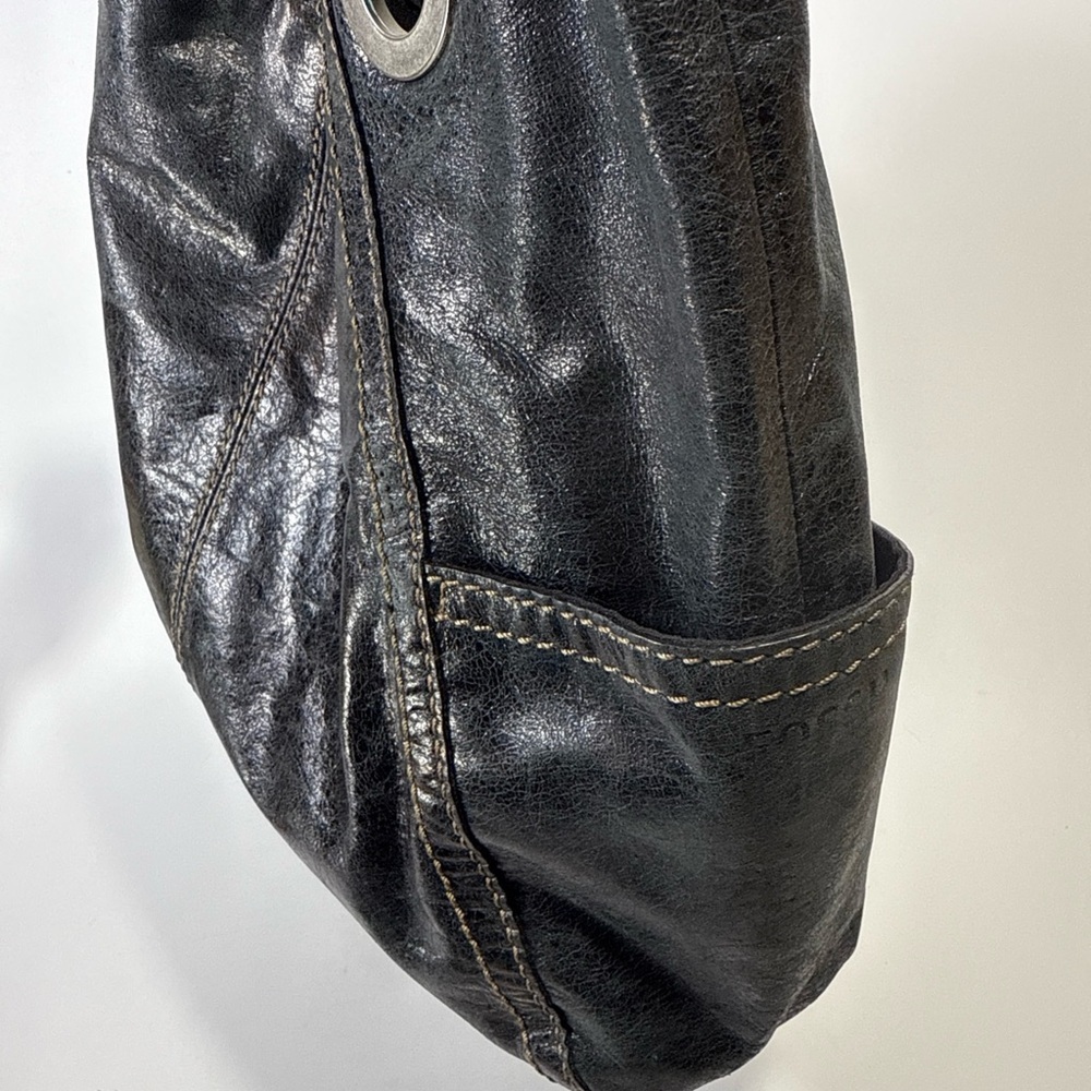 Fossil Black Leather Tote shoulder bag - Picture 11 of 14